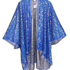 Lumishopusa Sequin Kimono - Deep Ocean