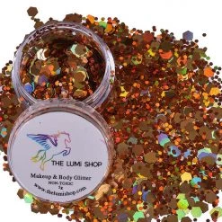 THE LUMi SHOP High Quality Hand-mixed Festival Makeup Glitters (Face | Hair | Body) - Goddess Gold COSMETICS