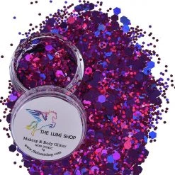 THE LUMi SHOP COSMETICS High Quality Hand-mixed Festival Makeup Glitters (Face | Hair | Body) - Lux Rose