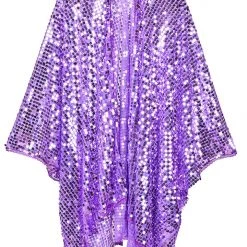 Lumishopusa Signature Sequin Kimonos Disco Sequin Kimono- Baby Purple