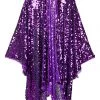 Lumishopusa Sequin Kimono - Amethyst
