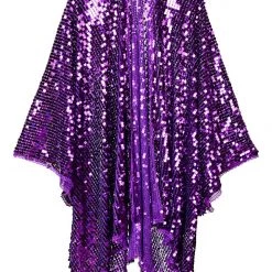 Lumishopusa Sequin Kimono - Amethyst
