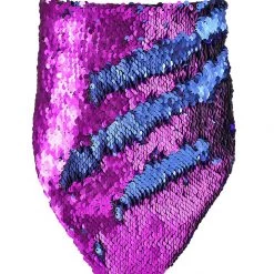 THE LUMi SHOP Reversible Sequin Bandana & Face Mask - Violet & Blue (Matt)