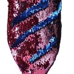 THE LUMi SHOP Reversible Sequin Bandana & Face Mask - Rose & Blue