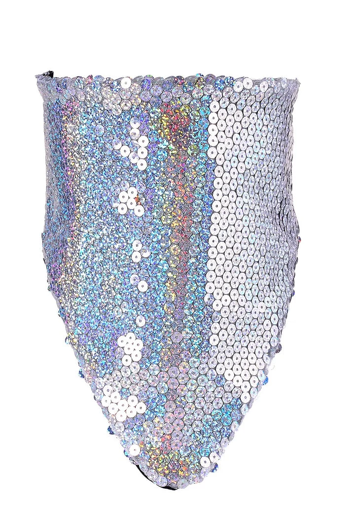THE LUMi SHOP Sequin Bandana & Face Mask - Holographic Sequin Bandanas 4 THE LUMi SHOP Sequin Bandana & Face Mask - Holographic Sequin Bandanas