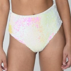 THE LUMI SHOP Pink Iridescent High Waisted Sequin Shorts
