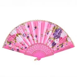 THE LUMi SHOP Festival Silk Fan - BB Pink Blossom FANS