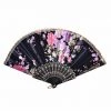 THE LUMi SHOP FANS Festival Silk Fan - Black Blossoms