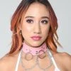 THE LUMi SHOP Pink Hoop Chain Chocker JEWELRY