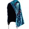 THE LUMi SHOP Reversible Sequin Hood - Ocean Blue & Copper Sequin Hoods