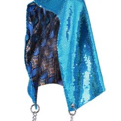 THE LUMi SHOP Sequin Hood - Holographic Blue Sequin Hoods