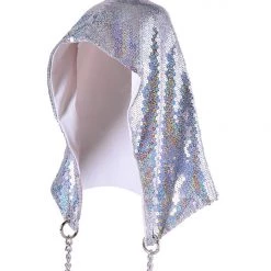 THE LUMi SHOP Sequin Hood - Holographic