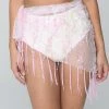 THE LUMi SHOP SPRING 2022 Pink Tassel Mini Sequin Skirt
