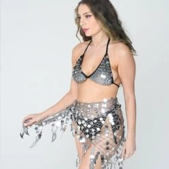 THE LUMi SHOP Skirts Disco Sequin Wrap Skirt