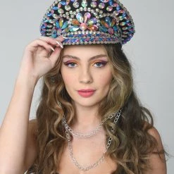 THE LUMI SHOP SPRING 2022 Blue Rhinestone Festival Hat