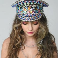 THE LUMI SHOP SPRING 2022 Blue Rhinestone Festival Hat