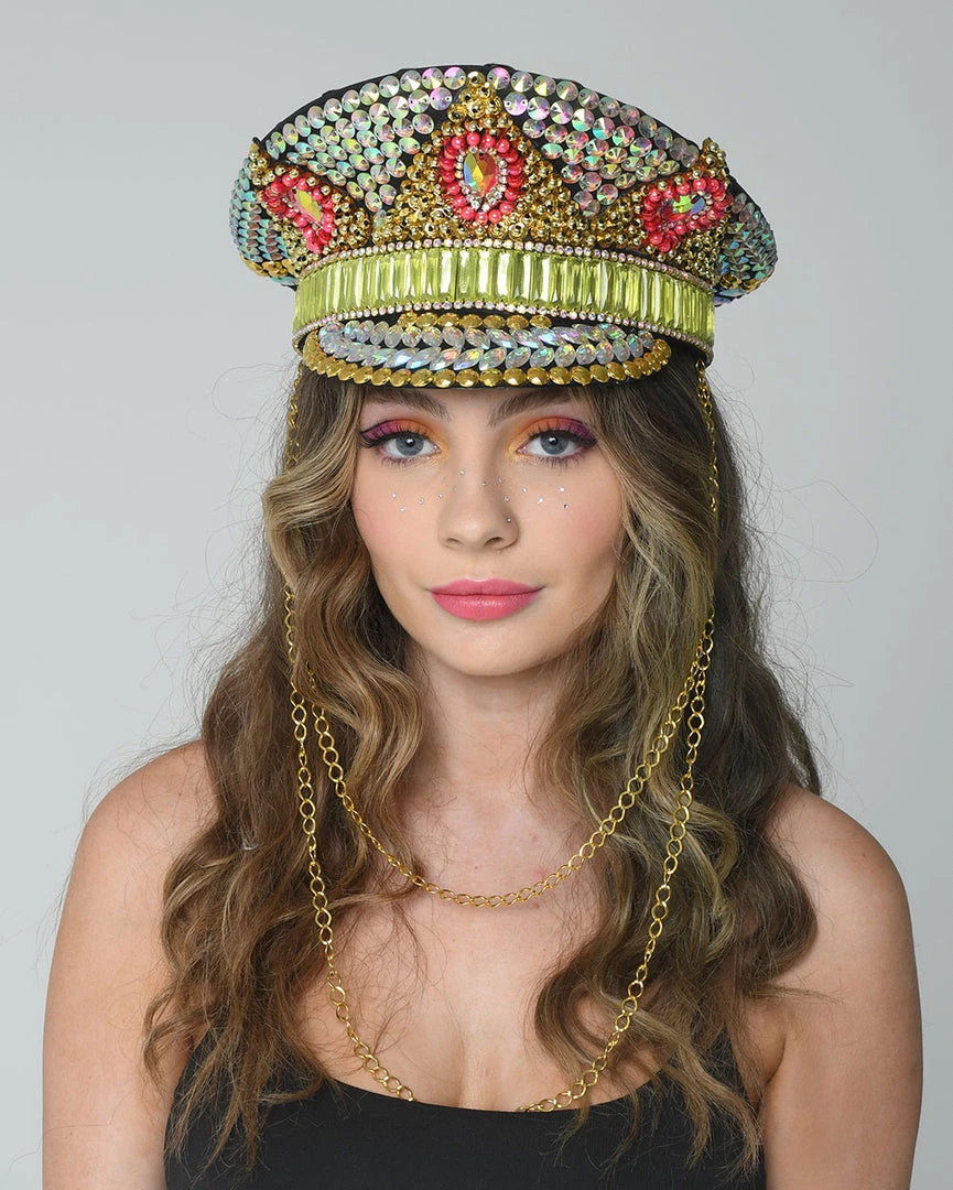 THE LUMI SHOP Golden Pink Rhinestone Festival Hat SPRING 2022 5 THE LUMI SHOP Golden Pink Rhinestone Festival Hat SPRING 2022