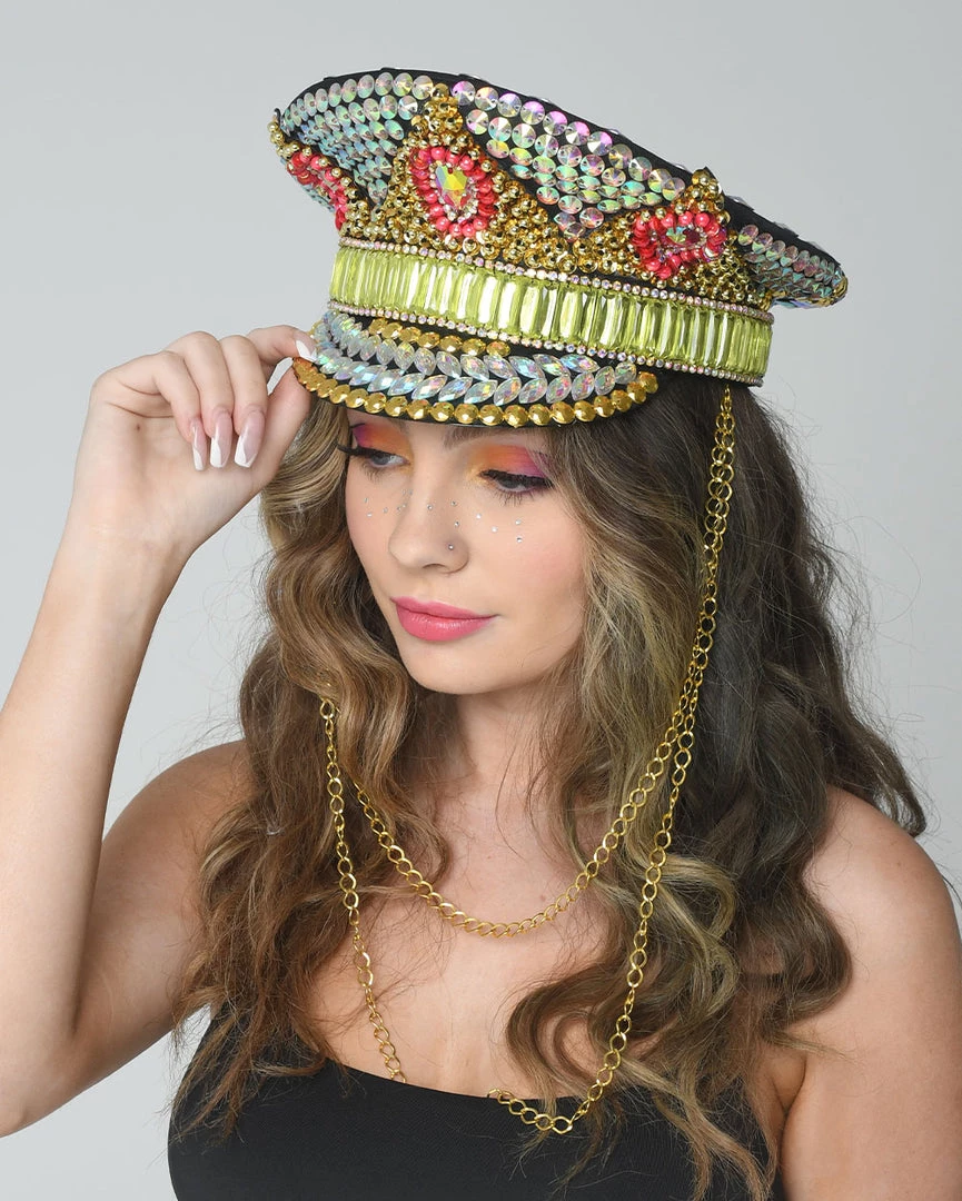 THE LUMI SHOP Golden Pink Rhinestone Festival Hat SPRING 2022 6 THE LUMI SHOP Golden Pink Rhinestone Festival Hat SPRING 2022