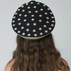 THE LUMI SHOP Blue Peacock Rhinestone Festival Hat 11 THE LUMI SHOP Blue Peacock Rhinestone Festival Hat