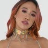 THE LUMi SHOP Iridescent Hoop Chain Chocker 2 THE LUMi SHOP Iridescent Hoop Chain Chocker