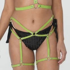 THE LUMi SHOP Lime Green Leg Harness