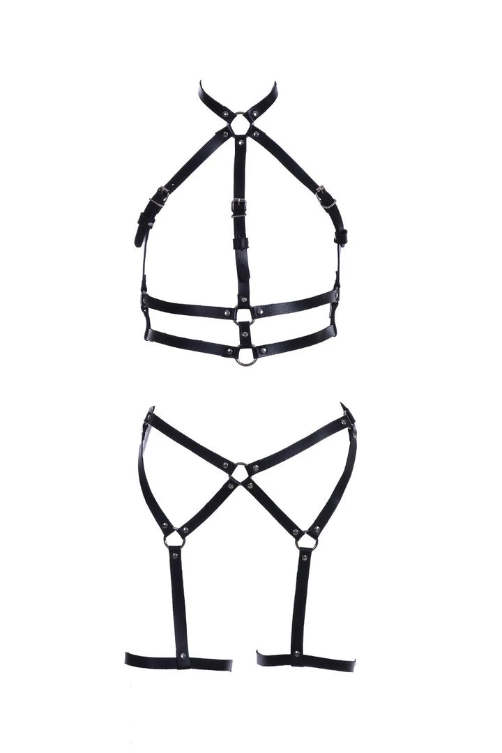 THE LUMi SHOP Sequin Sets Desert Warrior Vegan Leather Harness Set 3 THE LUMi SHOP Sequin Sets Desert Warrior Vegan Leather Harness Set