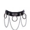 THE LUMi SHOP Hoop Chain Chocker In Black Hologram JEWELRY