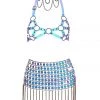THE LUMi SHOP Sequin Sets Iridescent Boy Jewelry Harness Set (3 Pcs)
