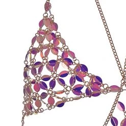 THE LUMi SHOP Iridescent Unicorn Chain Top