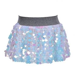 THE LUMi SHOP Unicorn Sequin Skirt - White Chocolate Sequin Skirts