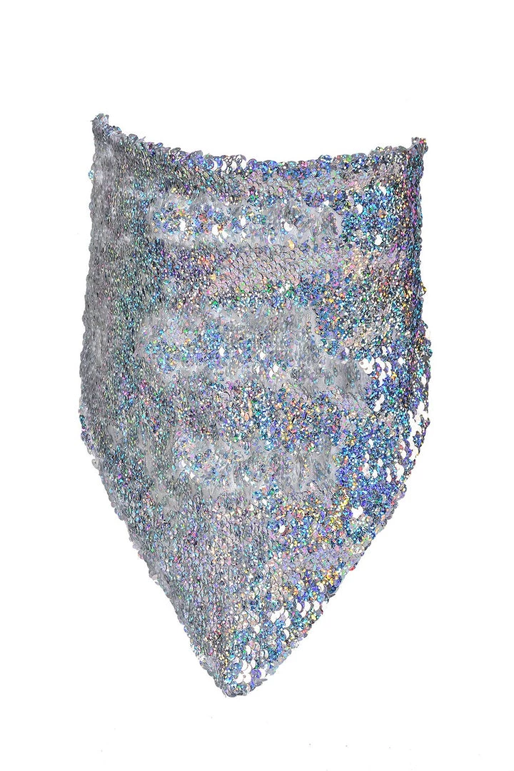 THE LUMi SHOP Reversible Sequin Bandana & Face Mask - Holographic Sequin Bandanas 4 THE LUMi SHOP Reversible Sequin Bandana & Face Mask - Holographic Sequin Bandanas