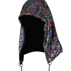 THE LUMi SHOP Reversible Sequin Hood - Rainbow Mist Sequin Hoods