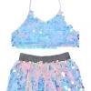 THE LUMi SHOP Sequin Set (Halter Top + Mini Skirt) - Unicorn