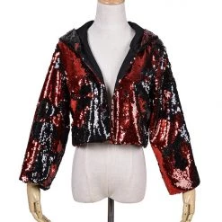 THE LUMi SHOP Reversible Sequin Jacket - Black & Red 16 THE LUMi SHOP Reversible Sequin Jacket - Black & Red