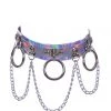 THE LUMi SHOP Hoop Chain Chocker In Baby Purple Hologram JEWELRY