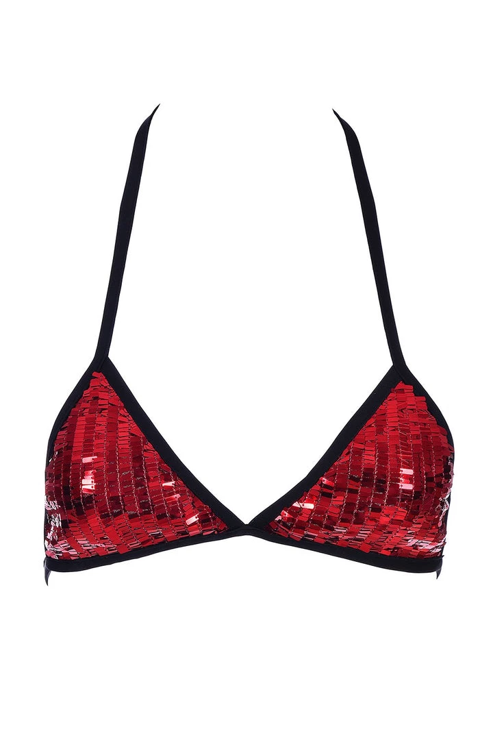 THE LUMi SHOP Sequin Tops Ruby Sequin Triangle Top 4 THE LUMi SHOP Sequin Tops Ruby Sequin Triangle Top