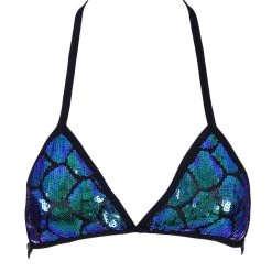 THE LUMi SHOP Mermaid Sequin Triangle Top