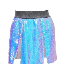 THE LUMi SHOP Cosmic Girl Open Front Skirt Sequin Set Sequin Sets