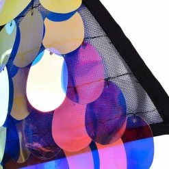 THE LUMi SHOP Sequin Tops Peacock Sequin Triangle Top