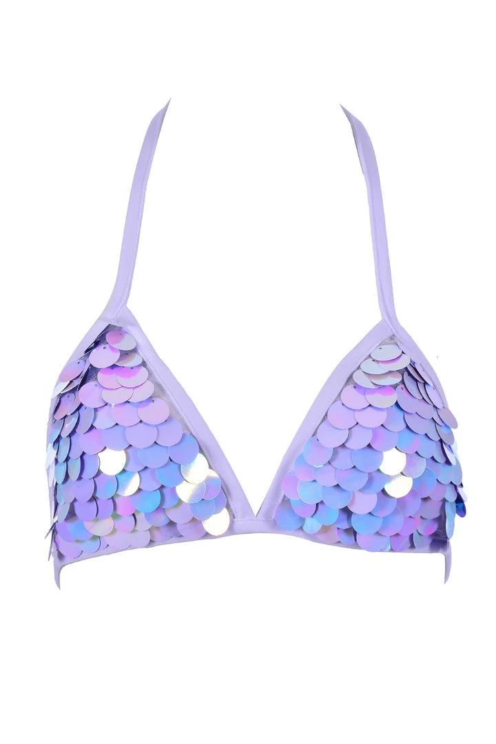 THE LUMi SHOP Dark Ocean Sequin Halter Top 3 THE LUMi SHOP Dark Ocean Sequin Halter Top