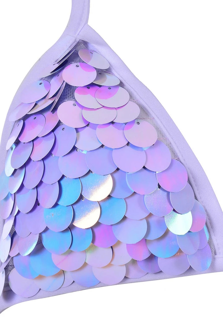 THE LUMi SHOP Dark Ocean Sequin Halter Top 4 THE LUMi SHOP Dark Ocean Sequin Halter Top