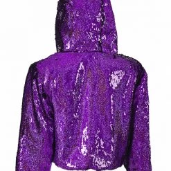 THE LUMi SHOP Sequin Cropped Jacket - Mystery