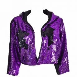 THE LUMi SHOP Sequin Cropped Jacket - Mystery