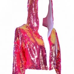 THE LUMi SHOP Sequin Cropped Jacket - Flamingo 13 THE LUMi SHOP Sequin Cropped Jacket - Flamingo