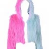 THE LUMi SHOP Ice Cream Faux Fur Jacket