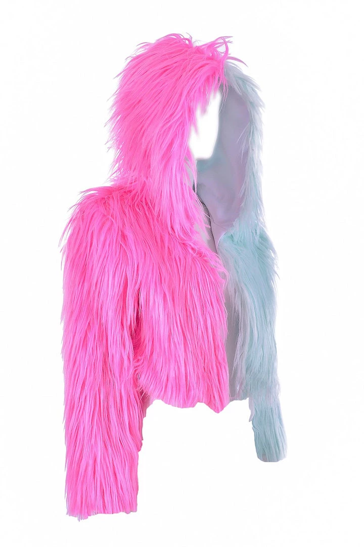 THE LUMi SHOP Ice Cream Faux Fur Jacket 5 THE LUMi SHOP Ice Cream Faux Fur Jacket