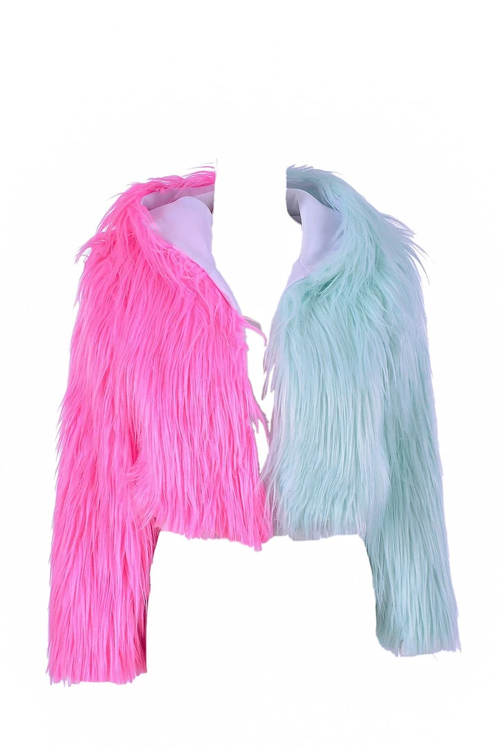 THE LUMi SHOP Ice Cream Faux Fur Jacket 7 THE LUMi SHOP Ice Cream Faux Fur Jacket