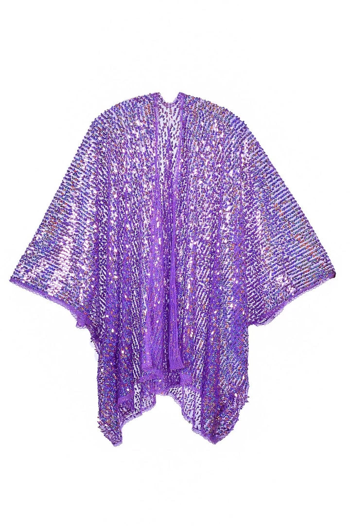 THE LUMi SHOP Disco Sequin Kimono - Purple Holographic 6 THE LUMi SHOP Disco Sequin Kimono - Purple Holographic
