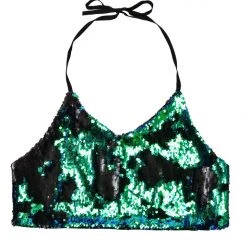 THE LUMi SHOP Reversible Sequin Top & Halter Top - Peacock 12 THE LUMi SHOP Reversible Sequin Top & Halter Top - Peacock