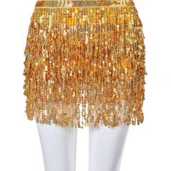 THE LUMi SHOP Holographic Sequin Skirt - Funky Rhythm
